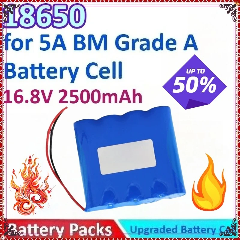 

New 2500mAh 16.8V 4S1P 18650 Modle High-rate Drone General-purpose Lithium-ion Battery Pack for 5A BM Grade A Battery Cell