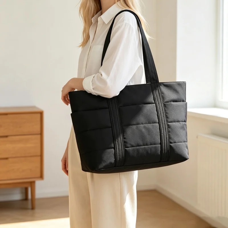 Large Capacity Laptop Tote Bag, Multifunctional Travel Hand & Shoulder Bag for 13.3 14 15 15.6 16 Inch Laptops