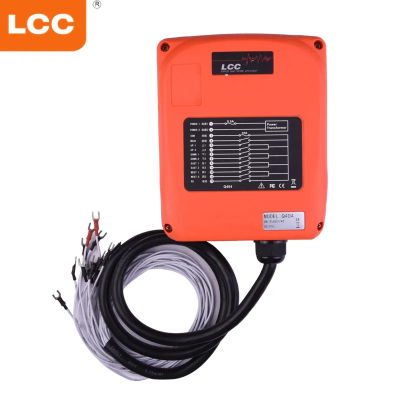 LCC Q404 Industrial Wireless Remote Control IP65 4 Channels with 2 Transmitters and 1 Receiver