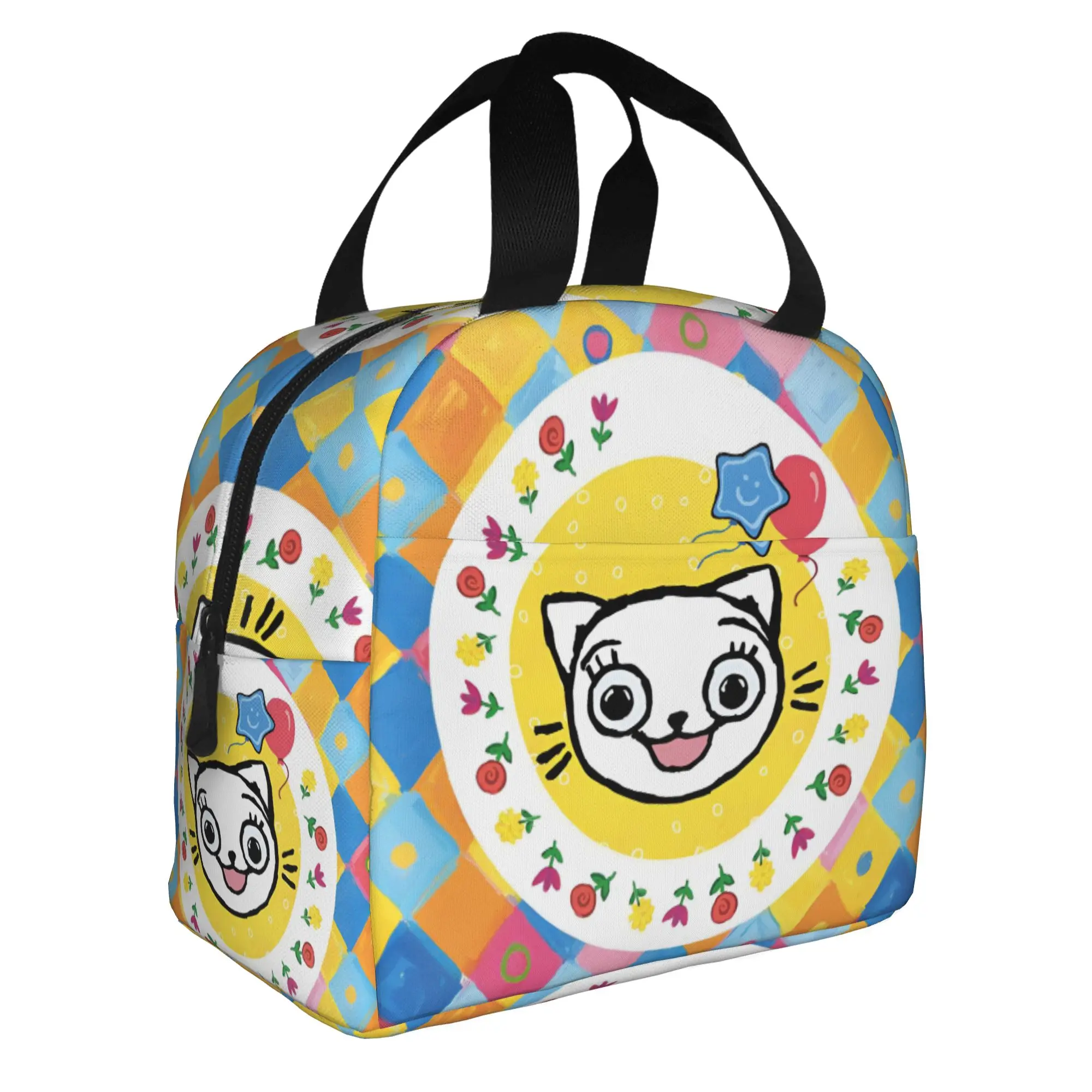 Kicias Kocias Insulated Lunch Bag for Outdoor Picnic Polish Children's Picture Portable Thermal Cooler Bento Box Women Men