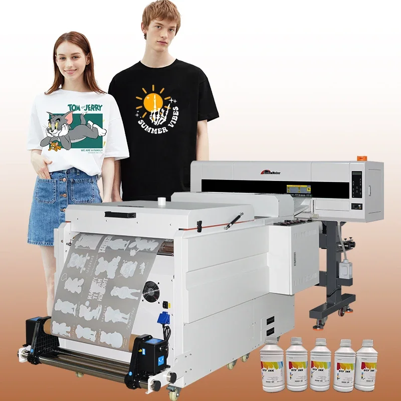 

High speed i3200 DTF Tshirt Printer 4 Heads A1 Dimension i3200 60cm inkjet dtf tshirt printer machine