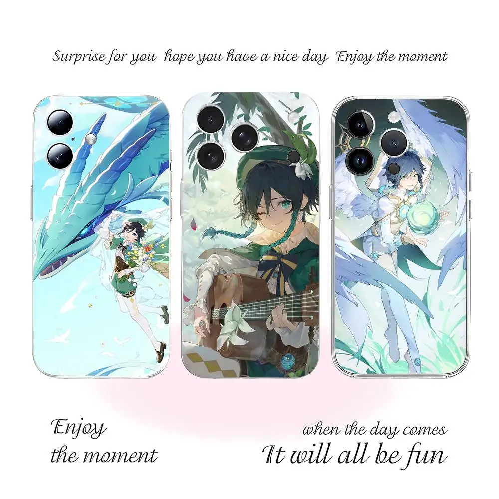 Personaggio del gioco V-Venti Cassa Del Telefono Per Iphone17 16 15 11 13 14 Pro Max 7 8 Plus Xr Xs Max Se2020 12mini Trasparente Cov