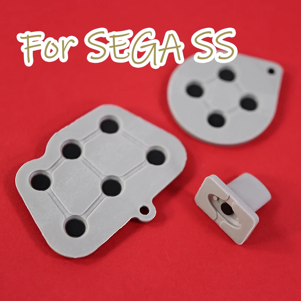 1 مجموعة/وحدة وسادة زر مطاطية موصلة من السيليكون لوحدة تحكم Sega Saturn SS وسادات مطاطية موصلة #1