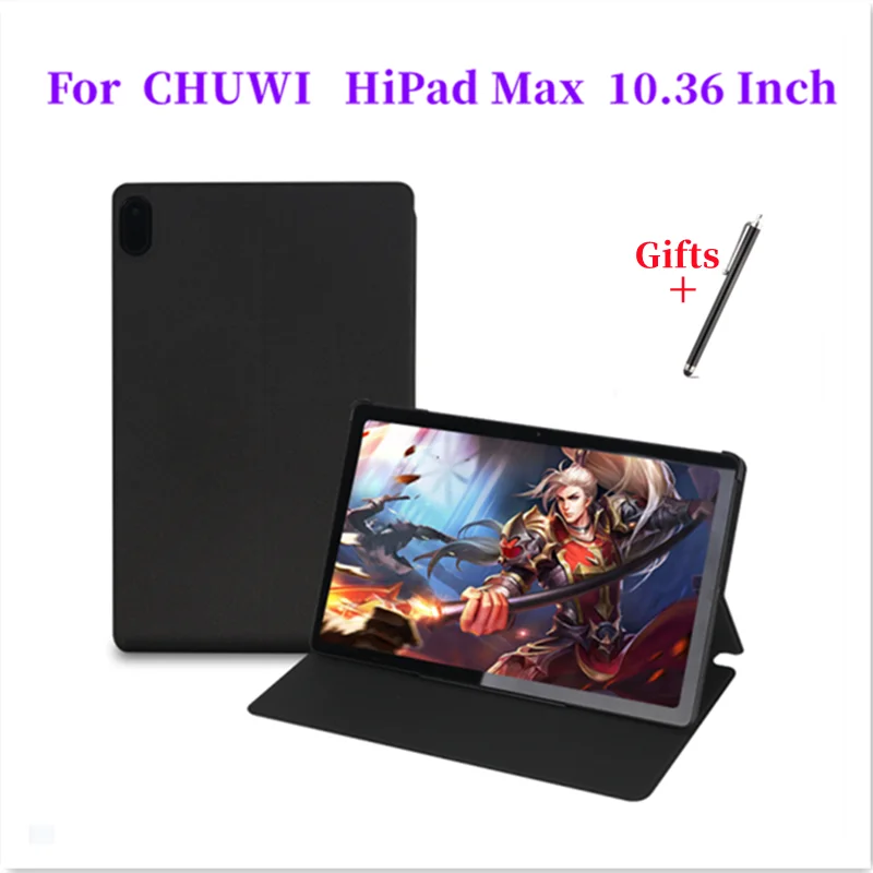 Funda ultradelgada con soporte de tres pliegues para Chuwi HiPad Max, cubierta suave de TPU resistente a caídas para tableta HiPad Max de 10,36 pulgadas, nueva