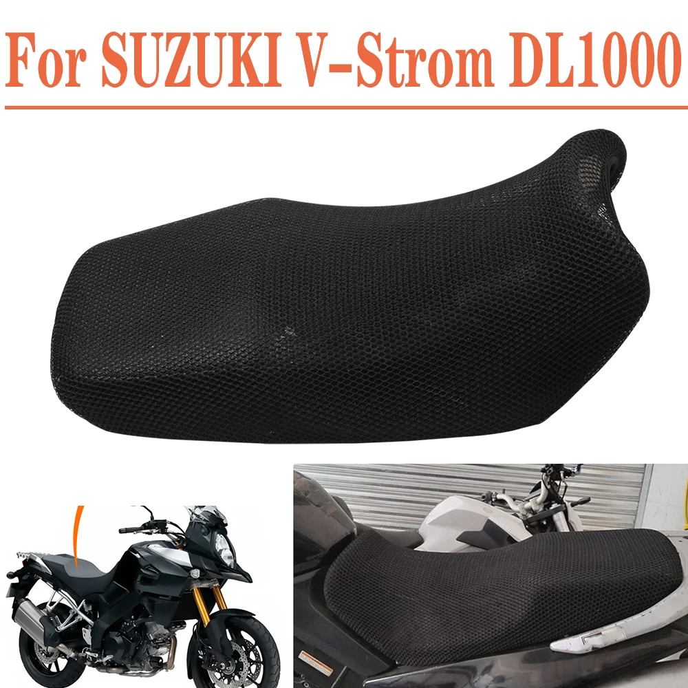 

Motorcycle Seat Cover for Suzuki DL1000 V-Strom DL 1000 Waterproof Sunproof Breathable 3D Mesh Net Cushion Pad Guard Net