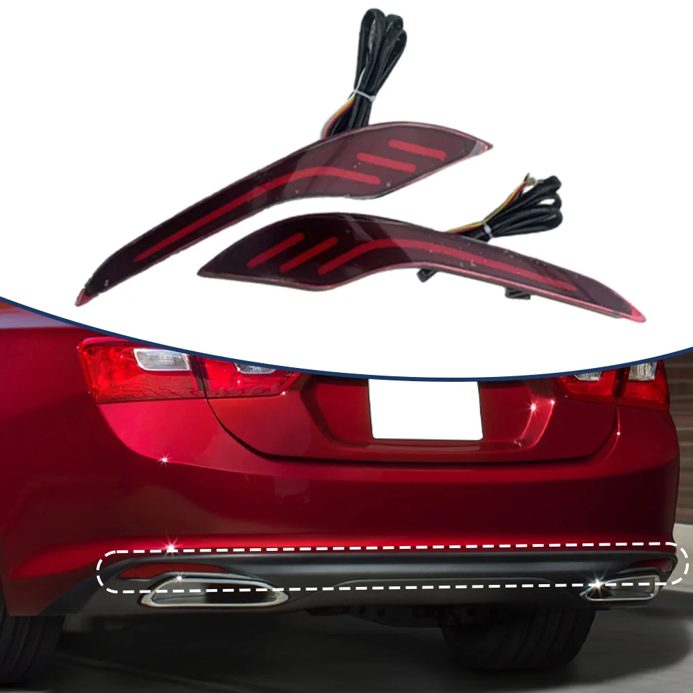 

2 шт. задних бамперных светоотражателей/фонарей для Chevrolet Malibu 2019-2020, левый и правый, 12 В постоянного тока