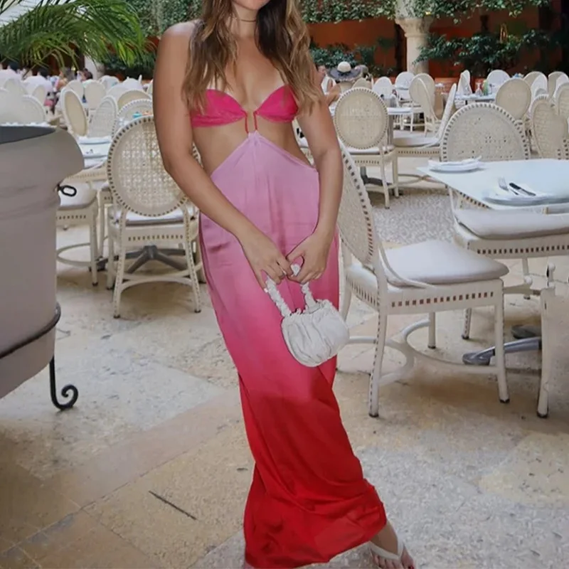 

TOY-2025Summer New Women's Fashion Elegant Fashionable Waist-Exposing Casual Vacation Dress