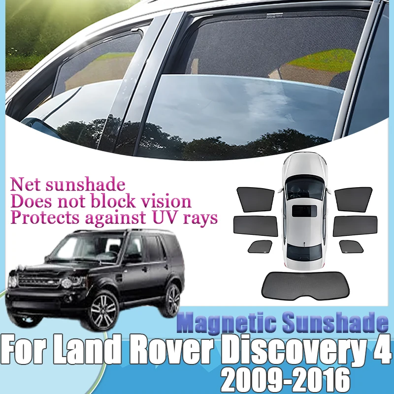 

Mesh Sunshades For Land Rover Discovery 4 LR4 2009-2016 Windshield Magnetic Visors Sun Curtain Privacy Shields Cover Accessories
