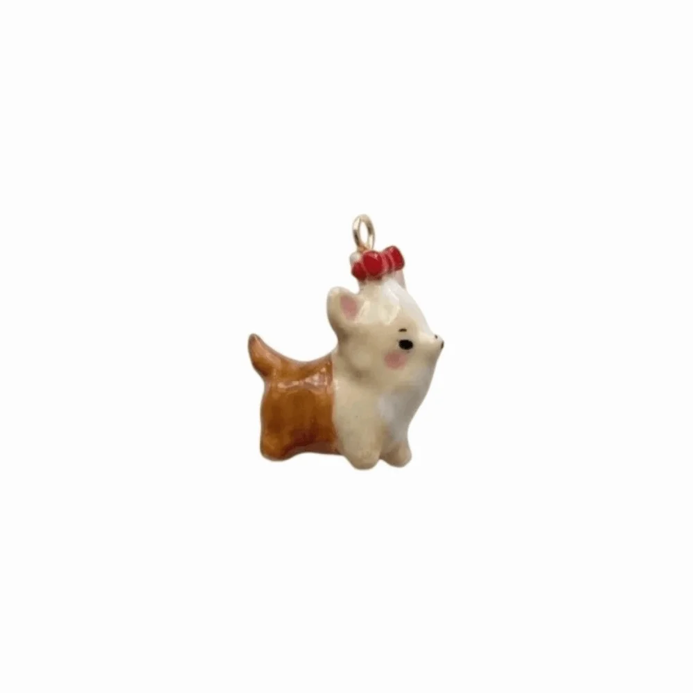 Shih Tzu Fashion Puppy Necklace Pendant Creative Enamel Dog Pendant Cute Animal Beagle Pendant Necklace Accessories