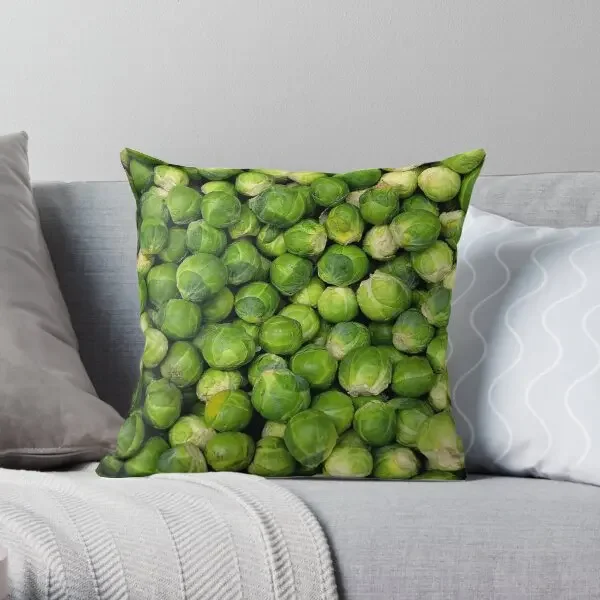 Brussels Sprouts  Printing Throw Pillow Cover Fashion Wedding Office Cushion Bedroom Bed Home Car Pillows not include One Side