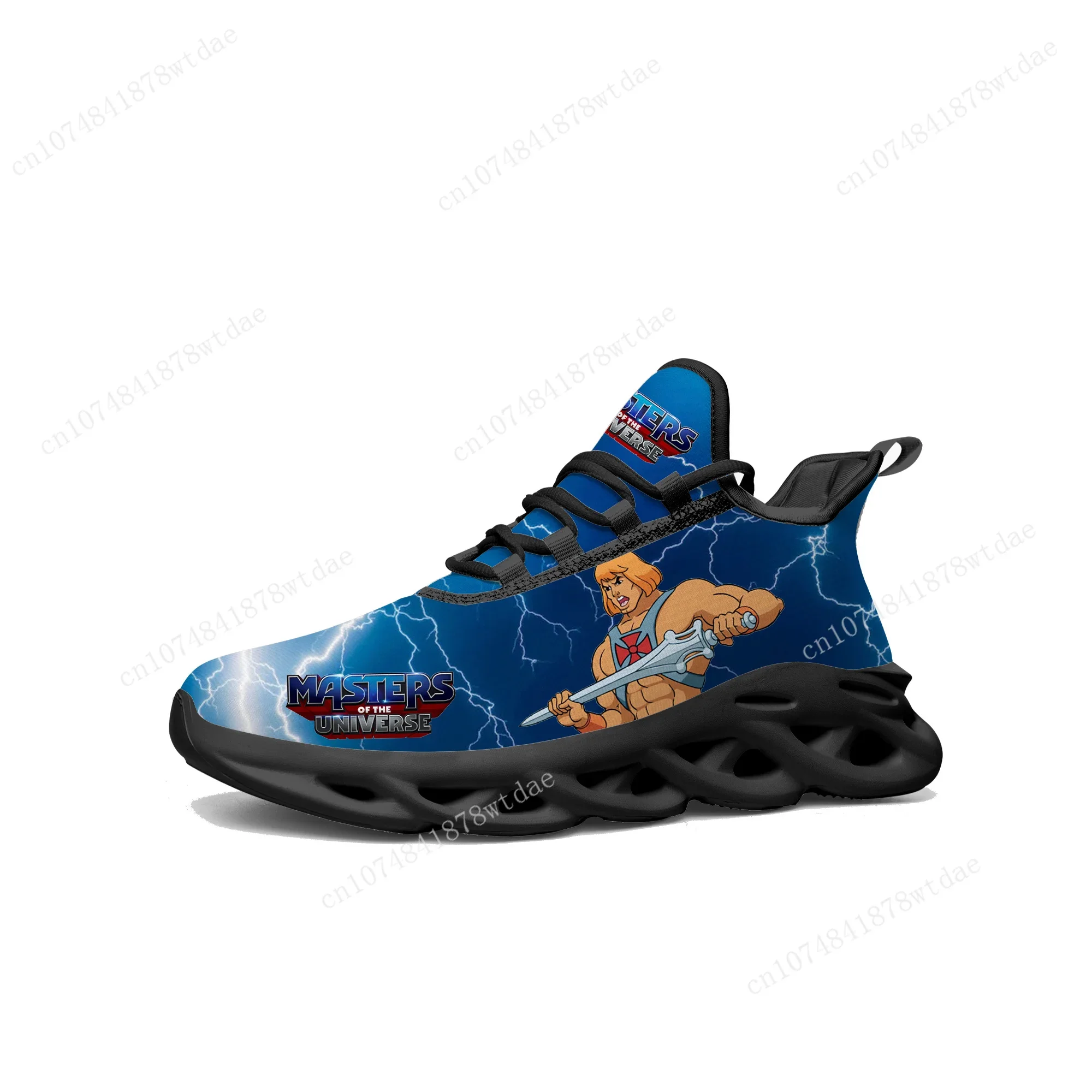 He-Man-Chaussures de course en maille à lacets pour hommes et femmes, Chaussures de sport pour adolescents, Baskets plates, Prix des tiques, Haute qualité, Personnalisé