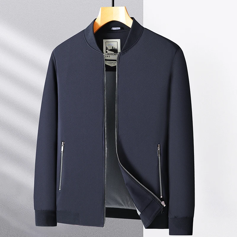 

Luxury Business Jacket Men Middle-Aged Elderly Men Dad Clothes Office Outerwear Coat Spring Autumn Office Dress Outerwear