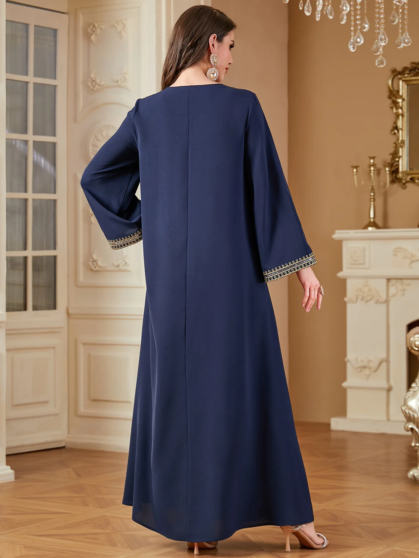 Eid 여성 드레스 이슬람 Abaya 자수 Vestidos Largos 두바이 Abayas Kaftan 아랍 긴 가운 2025 파티 Caftan Jalabiya 라마단