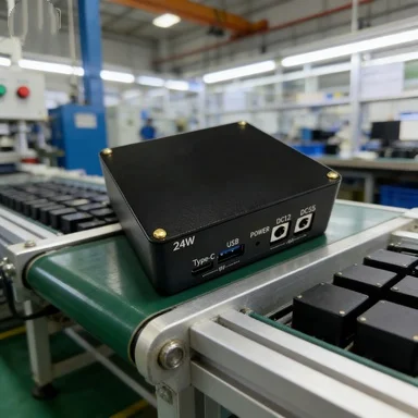 Linear isolated power supply 24W, supporting simultaneous output of 12V and 5V.