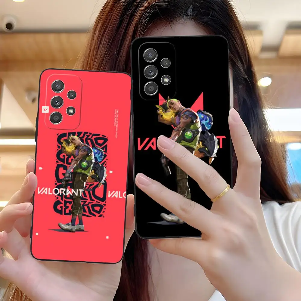 

Чехол для мобильного телефона Valorant Gekko для Samsung Galaxy A73 72 71 70 56 55 54 53 52 36 35 34 23 16 15 5G Цветной защитный