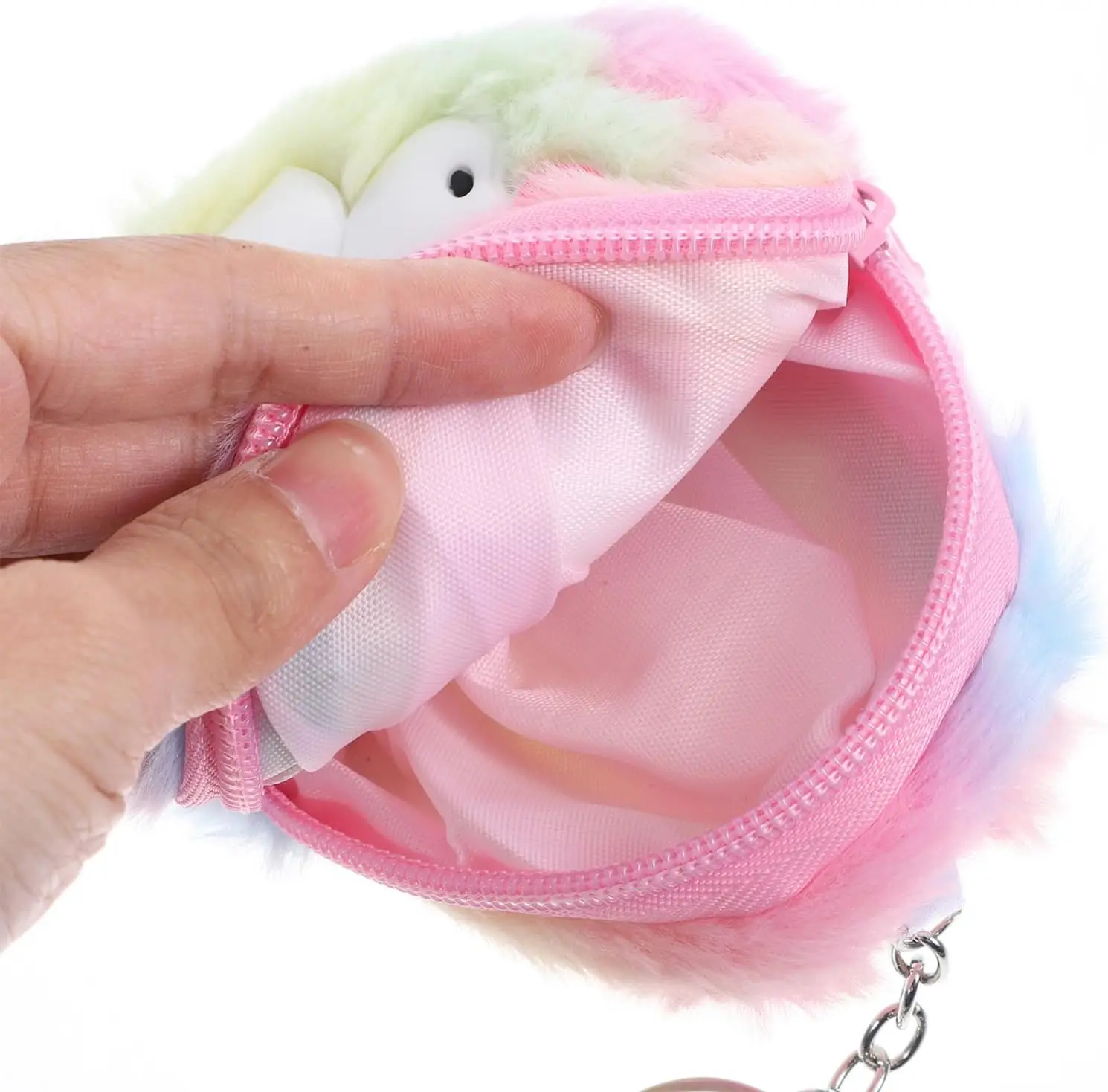 

Unicorn Coin Purse for Women Girls - Cute Plush Zipper Wallet Keychain Compact Small Change Pouch for Daily Use Travel