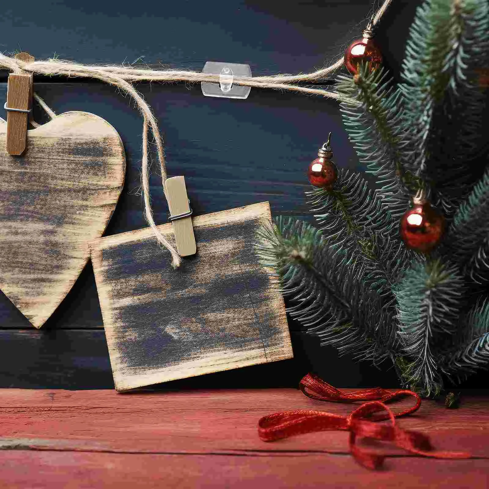 

Christmas Light Hangers String Fixing Hook Hooks For Hanging Necklace Plastic Clear