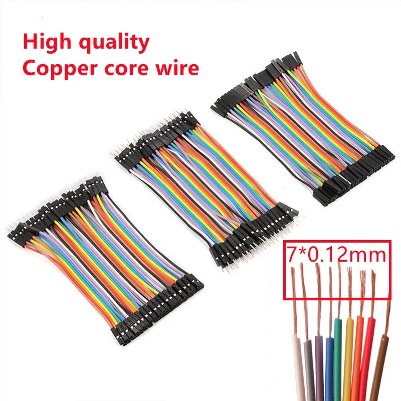 40P Dupont Cable 10/20/30CM 2.54mm Spacing Male to Male, Male to Female, Female to Female Jumper Wire Dupont Line for Arduino