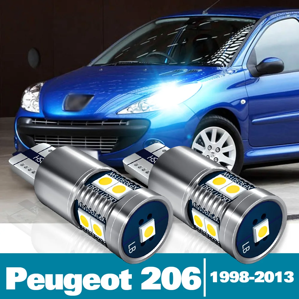 

2pcs LED Parking Light For Peugeot 206 206+ Accessories 1998-2013 2004 2005 2006 2007 2008 2009 2010 2011 2012 Clearance Lamp