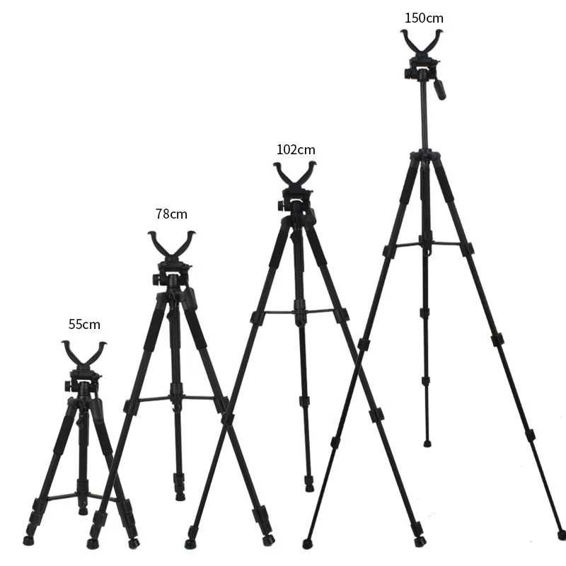 Imagem -03 - Fx-shooting Hunting Gun Support Tripé Liga de Alumínio Telescópica Piso Prática ao ar Livre Gun Bracket Nn052 15 m