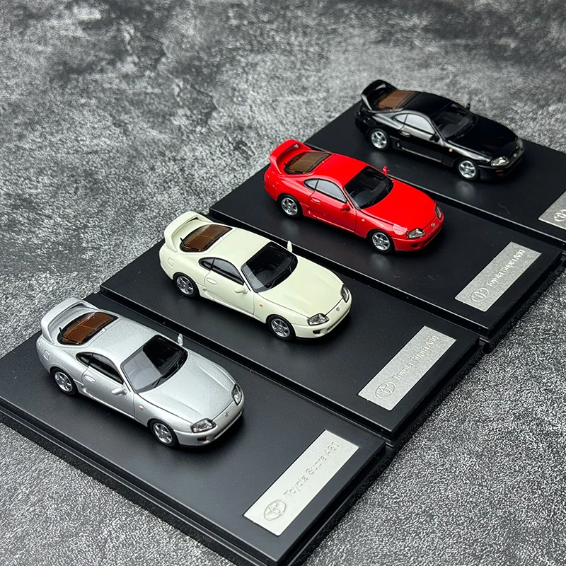 LCD 1:64 Toyota A80 Supra Car model Send friend Holiday gift collection Static model