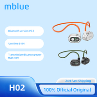 Original MEIZU mblue H02 Sport Wireless Earphone 55mAh V5.3 Bluetooth Earphones Hanging Style Headsets Wireless Earbuds