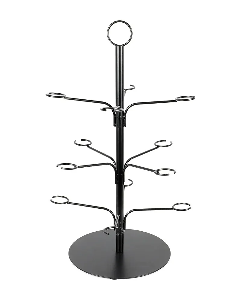 For INTELLIGENT 3 Tier Wine Glass Holder standing Tabletop Storage Rack Cocktail Glass Tree Display Stand