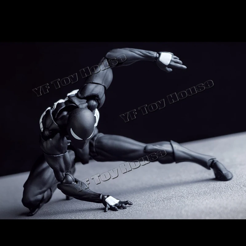 Mess Toys Facftory Figuur Zwart Pak Neighbor Symbiont Scarlet Spider Kaine Parker Zwart Rood Spider Action Figure Speelgoed Cadeau