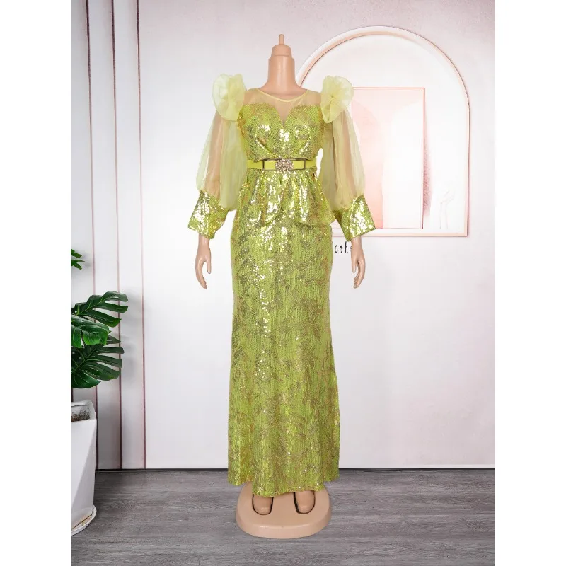 2025 New Women African Party Dress Dashiki Ankara Wedding Evening Gown Elegant Turkey Muslim Maxi Dress Plus Size Fashion view 6