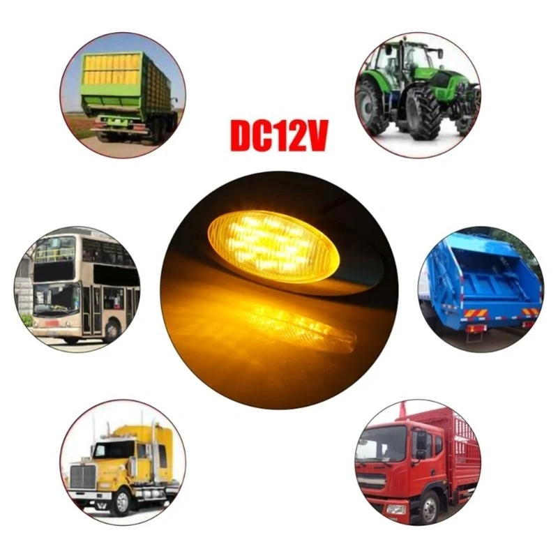 

A2BF 16LED Clearance Side Marker Lights For Truck And Trailers With Waterproof Design