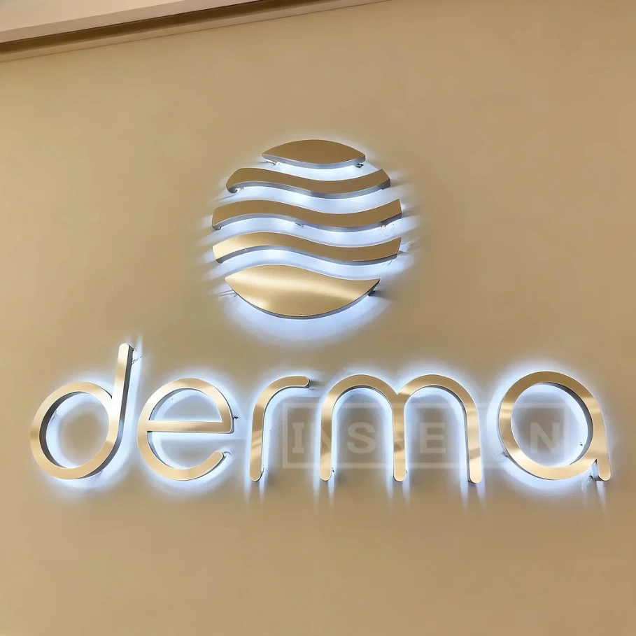 

Custom Light Sign 3D Business Backlit | Company Logo LED Metal Up Advertising Letters Acrylic Neon Bar Barber Shop House Bet