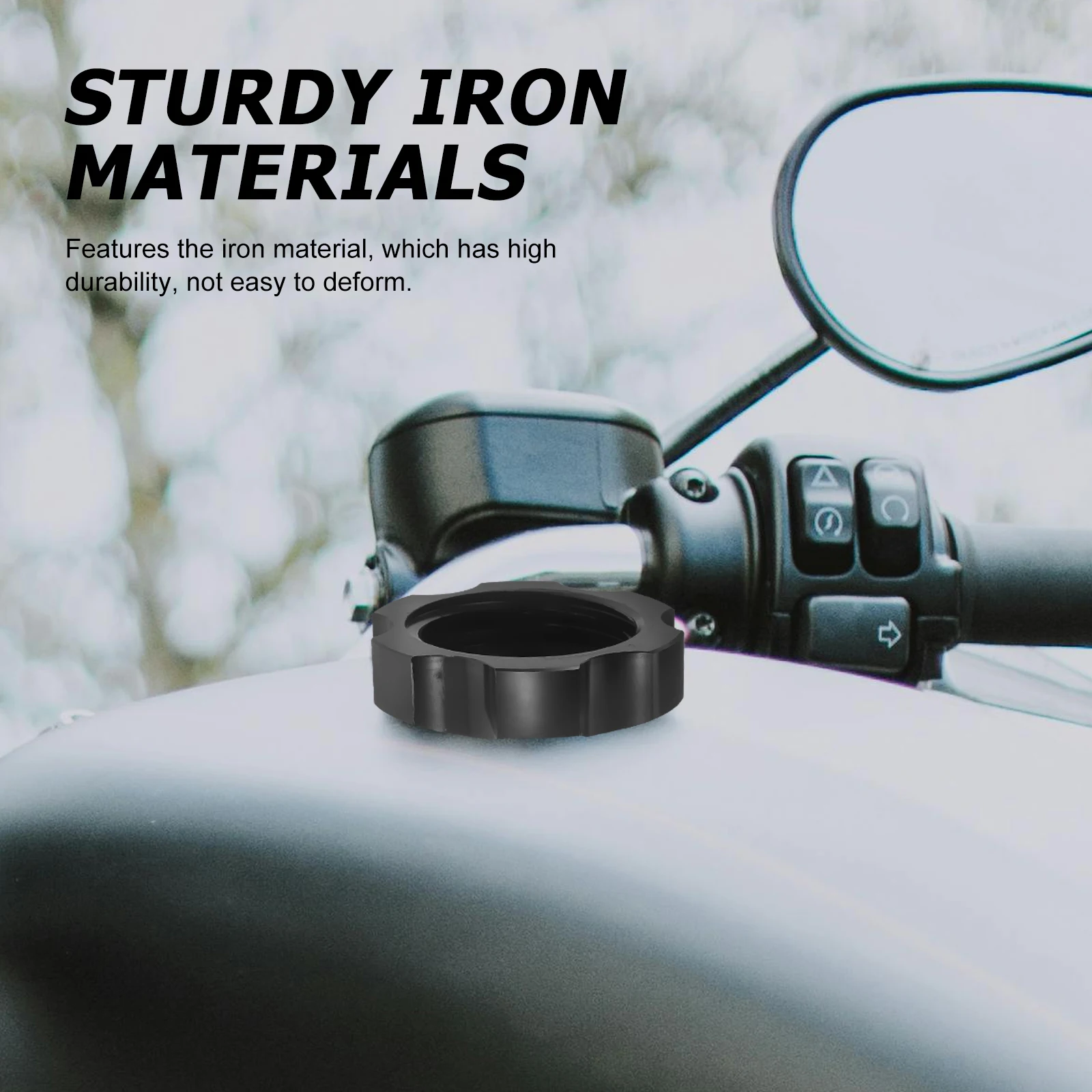 

Fuel Tank Cover Vent Cap Motorcycle Gas Lid Oil Hexagonal Cap Ventilation Enhanced Combustion Efficient for Motorcycle