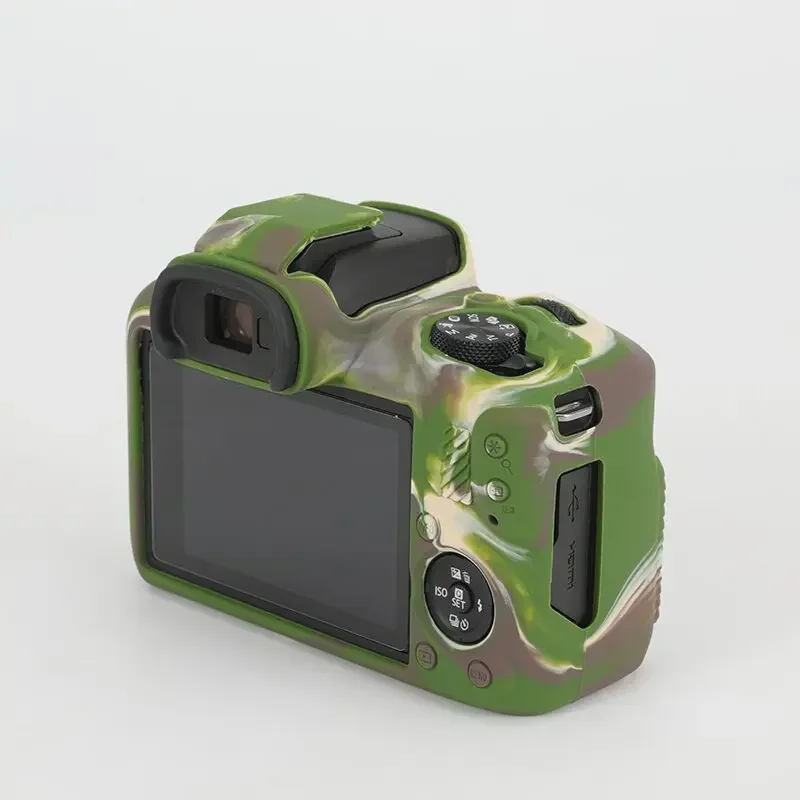 غطاء جسم حقيبة الكاميرا، لكاميرات Canon EOS R100 بدون مرآة فقط حافظة جلدية جديدة من السيليكون R100 #4