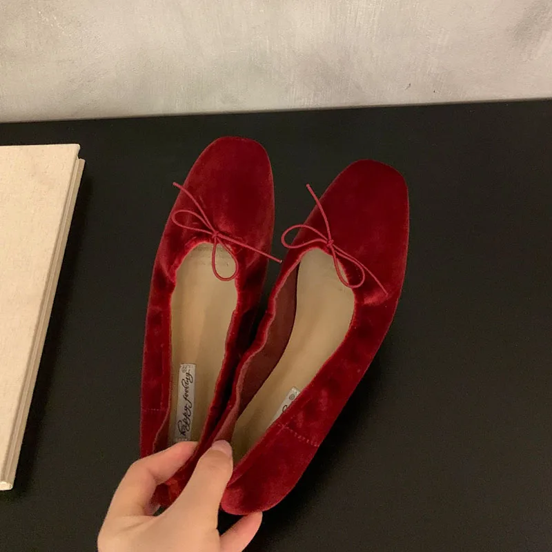 Damen-Schmetterlingsknoten-Ballerinas, flache, lässige, modische Seiden-Ballerinas für Frauen, Tanzschuhe, Frühling/Herbst, neu – Detail 14