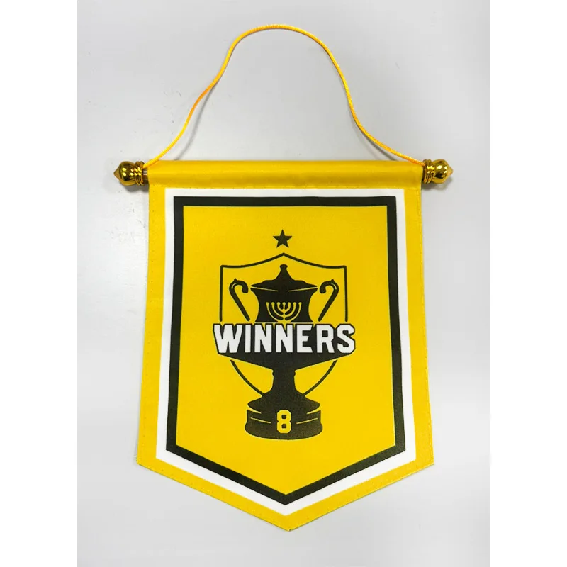 

20x25cm size בית"ר ירושלים Beitar 8 Winners Pennant Double Sides BYPN001