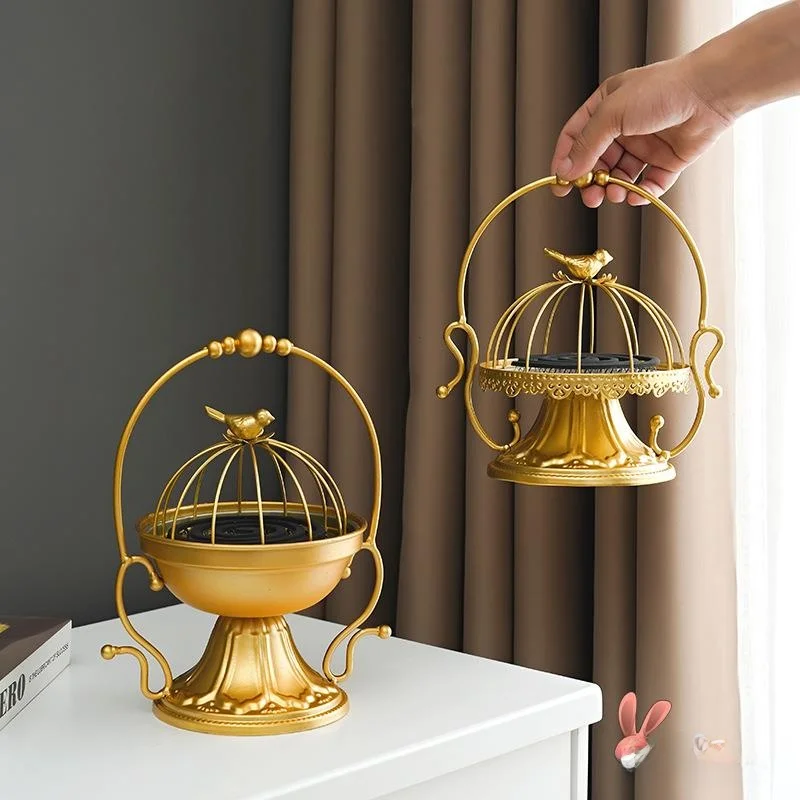 

Европейский многофункциональный поддон для москитных спиралей с крышкой и ремнем безопасности, креативный уличный держатель для москитных спиралей