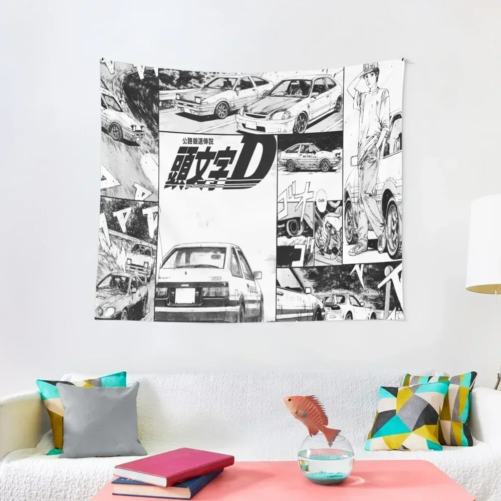 Initial D Tapestry Kawaii Room Decor Room Decoration Accessories Tapestry