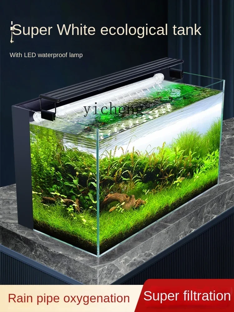 XL living room small fish tank household water-free goldfish tank water purification cycle three-in-one