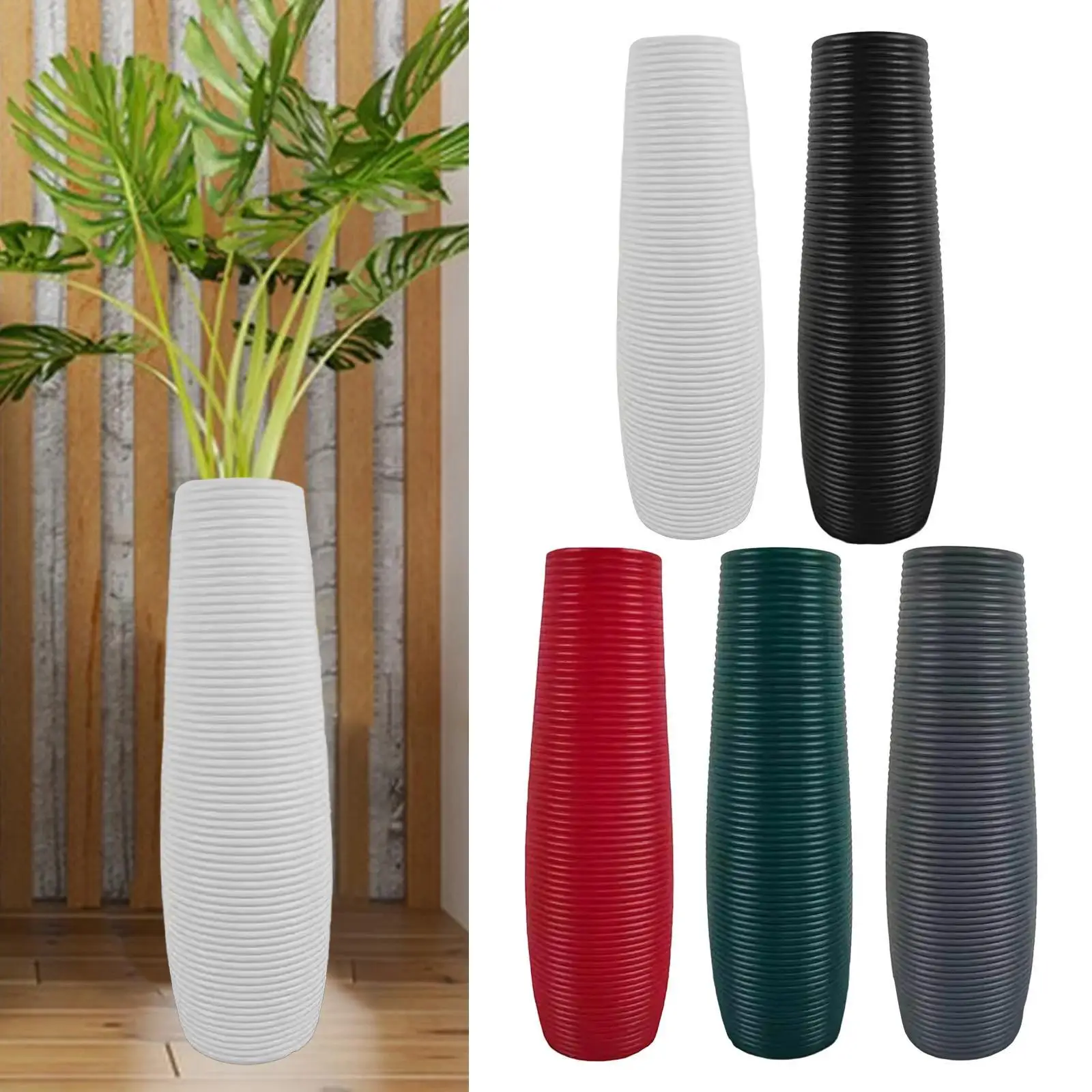 Hohe Vase, dekoratives, stilvolles Geschenk für Zweige, getrocknete Blumen, große Blumenvase