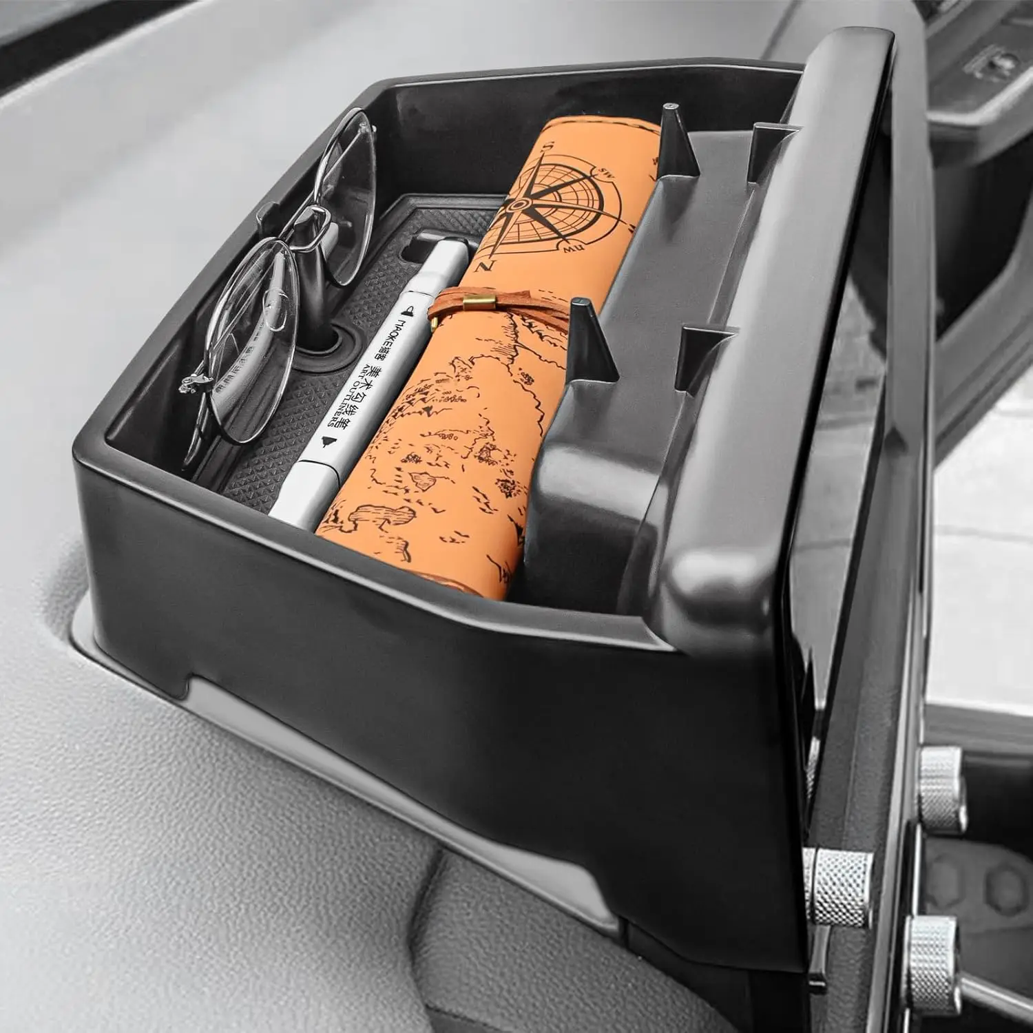 

RUNROAD Dash Storage Box for Honda CRV 2023 2024 2025 Accessories Behind Screen Center Console Dashboard Organizer Insert Tray