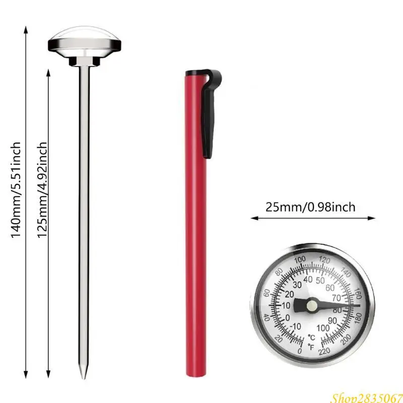 Sonde bimetalliche Gorde a temperatura Garza a temperatura alimentare Pannello rotondo per sicurezza e sapore professionale per