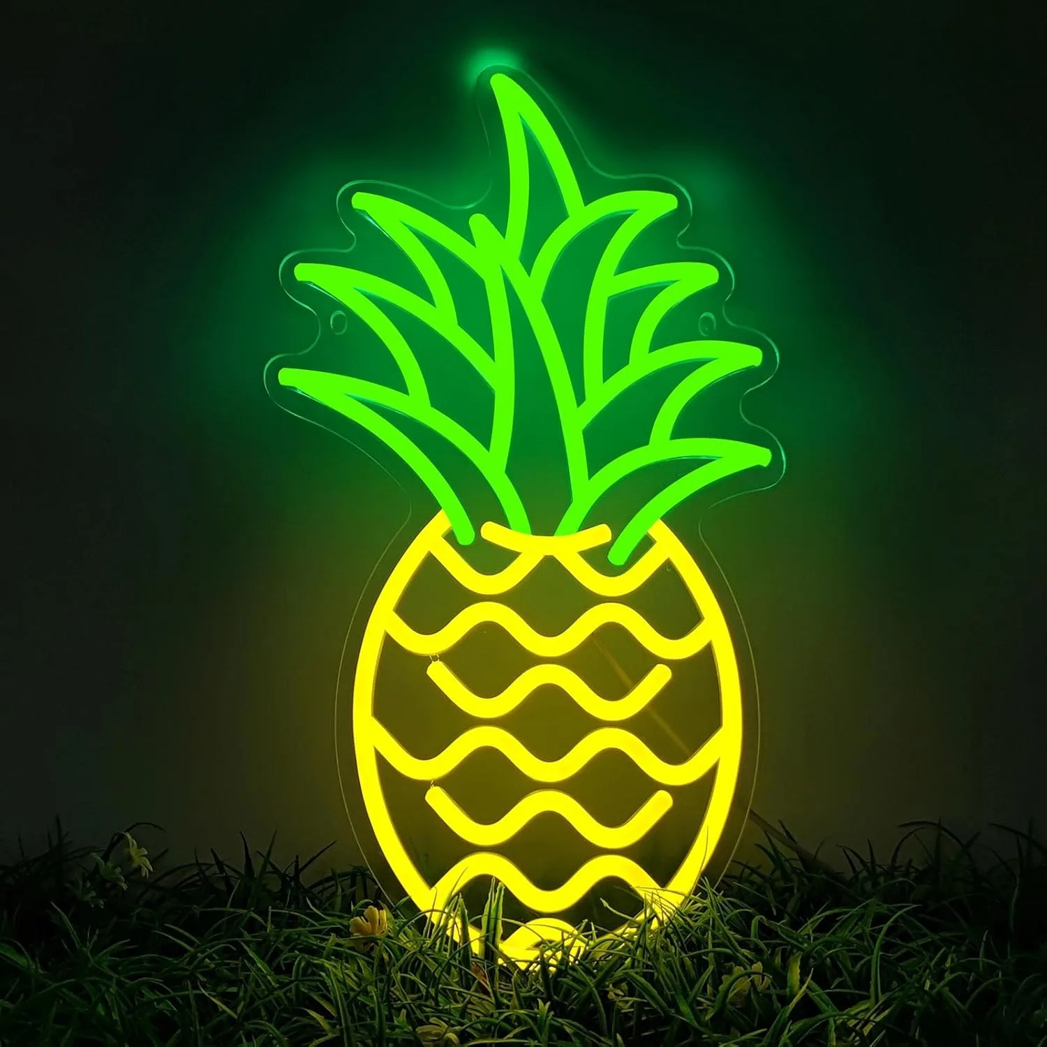 

Pineapple Neon Sign for Bedroom Wall Decor USB Powered LED Signs Dimmable Hanging Art Gift for Kid Room Aesthetic Home Bar Store