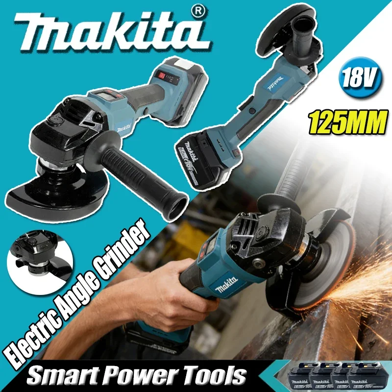 

Угловая шлифмашина Makita 2026, 125 мм, бесщеточная, с цифровым дисплеем, для полировки металла/дерева, для аккумуляторных инструментов 18В/20В