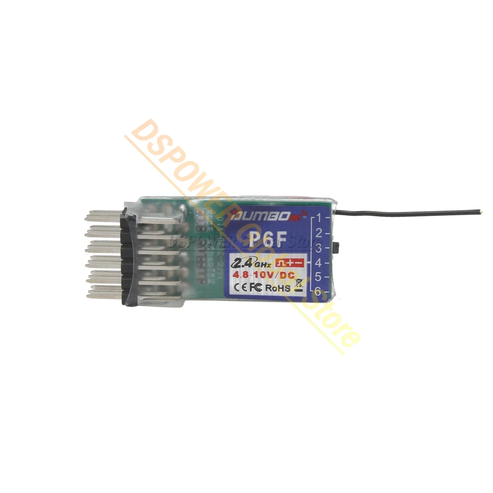 DUMBORC P6DC P10FG P4FMG P6FG MINI Empfänger 4CH 6CH 10CH 10 Kanal Gyro 4,8-10 V Spannung Rückkehr für X4 X6 DDF-350 RC Auto Boot
