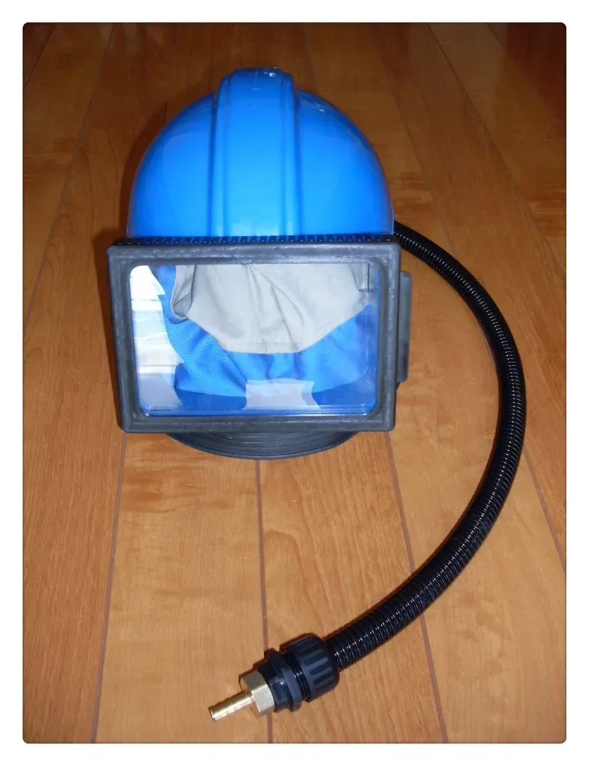 Sand Blast Helmet, Sandblasting  Hood with Air Breathing Hose