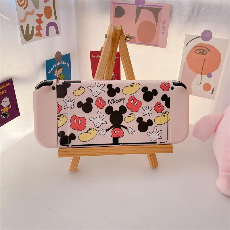 New Disney Mickey Soft Case Dock Station Cover Protective Shell for Nintendo Switch Oled NS Console Crystal Protector Skin