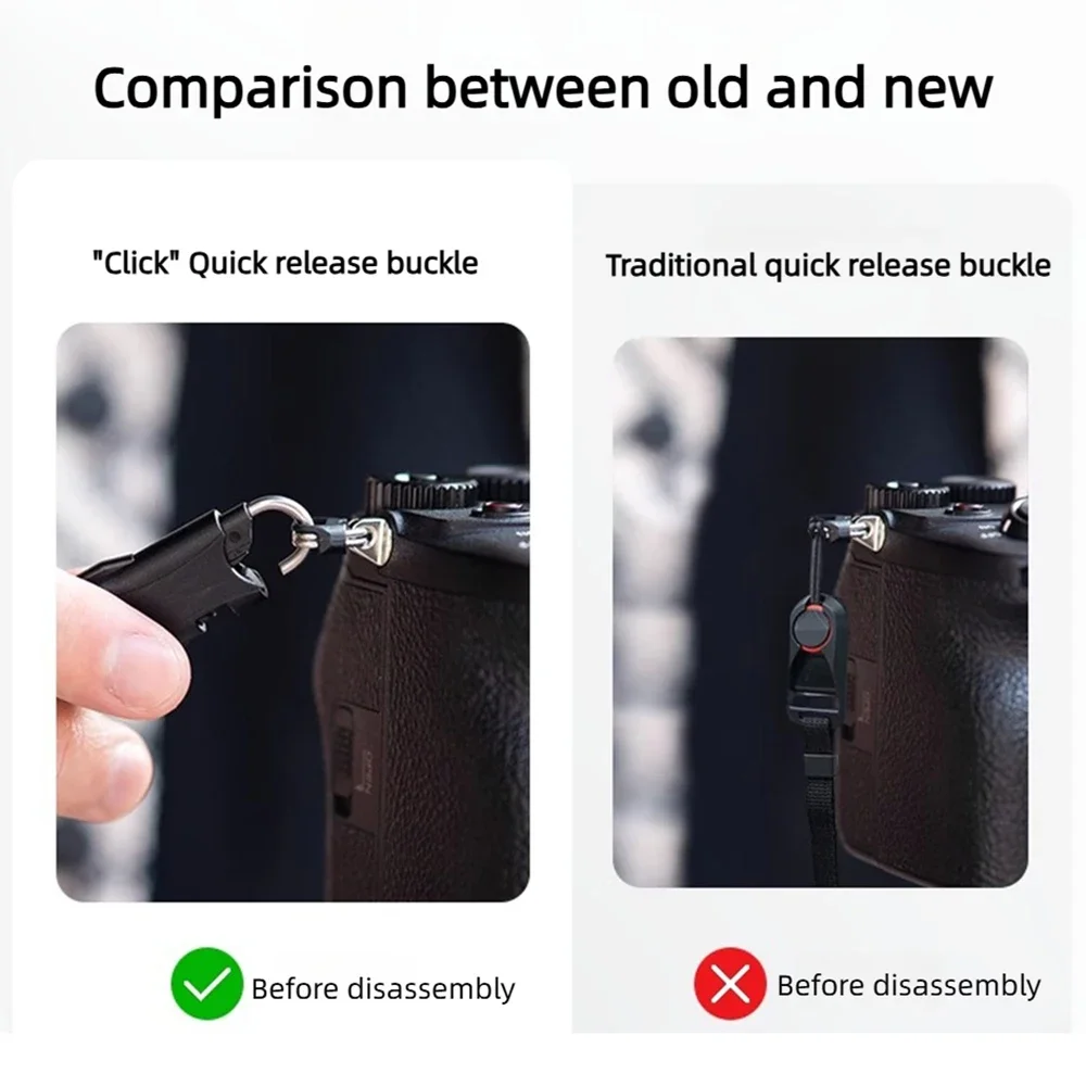 Quick Release Camera Connector Buckle for Shoulder Strap Neck Wrist Sony Canon Nikon Panasonic Fuji Micro Single SLR Anchor Bean