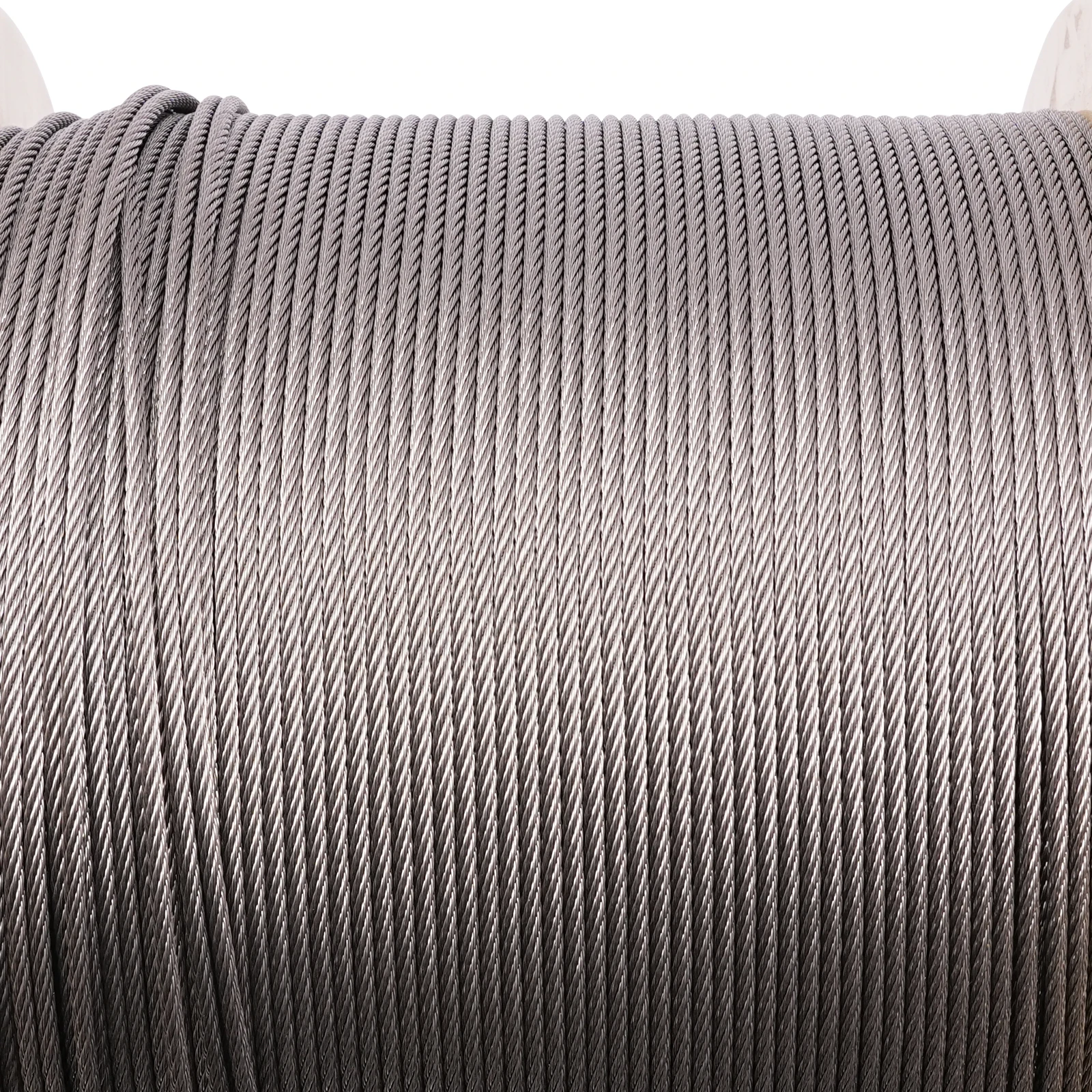 

Stainless Steel Cable Railing 1/8" x 1100ft Wire Rope 316 Marine Grade Braided Aircraft Cable 7x7 Strands Construction for Deck Rail Balusters Stair Handrail Porch Fence
