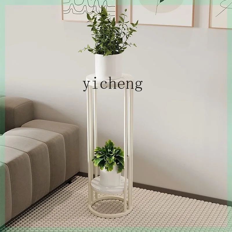 

r5.13 H1 light luxury high-end cream wind light luxury flower stand living room TV cabinet flower pot stand next to sofa