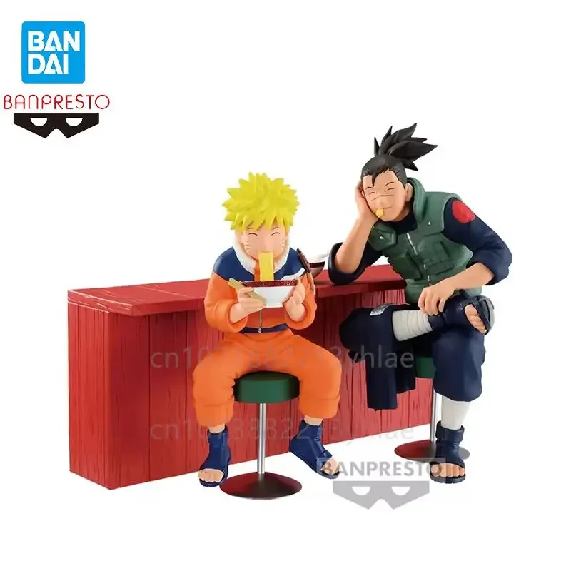 

In Stock Original Bandai Banpresto Naruto Uzumaki Naruto Umino Iruka Precious Time At Ichiraku Ramen Action Figures Model Toys